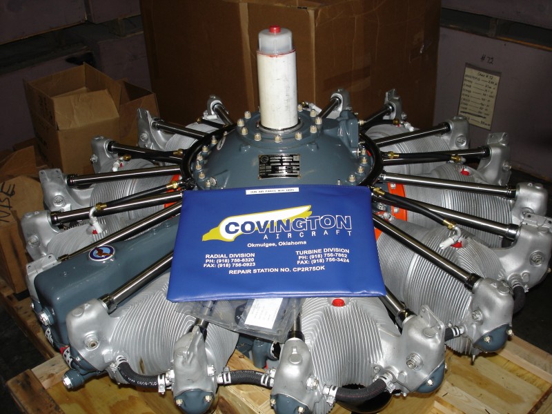 R1340 Zero Time Engine Overhauled by Covington Aircraft Sun Air Parts